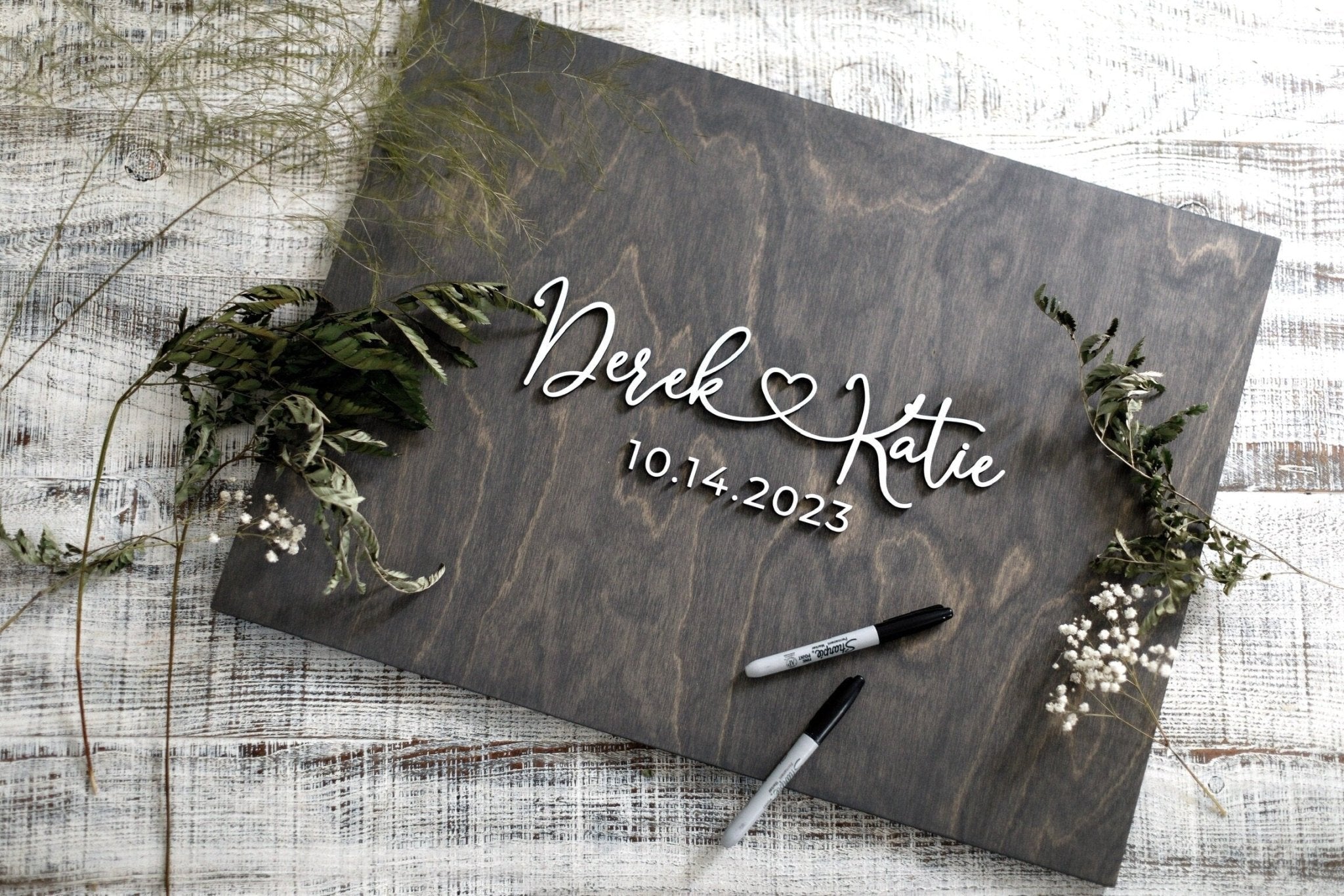 Wedding Guest Book Alternative Wood Sign - Custom 3d Guestbook - Last Name - offers Family Name Wood Sign - Personalized Wedding Date Sign