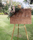 Aloha Wedding Sign - Wedding Welcome Sign - Custom Wood Wedding Sign - Hawaian Ceremony Sign - Small Town Timbers