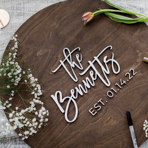 WEDDING GUEST BOOK ALTERNITIVE | WOODEN 3D GUESTBOOK SIGN | THE BENNETTS - Small Town Timbers