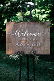 WOODEN WEDDING WELCOME SIGN | WELCOME TO OUR WEDDING SIGN | AIDEN & SARAH - Small Town Timbers