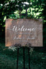 WOODEN WEDDING WELCOME SIGN | WELCOME TO OUR WEDDING SIGN | AIDEN & SARAH - Small Town Timbers